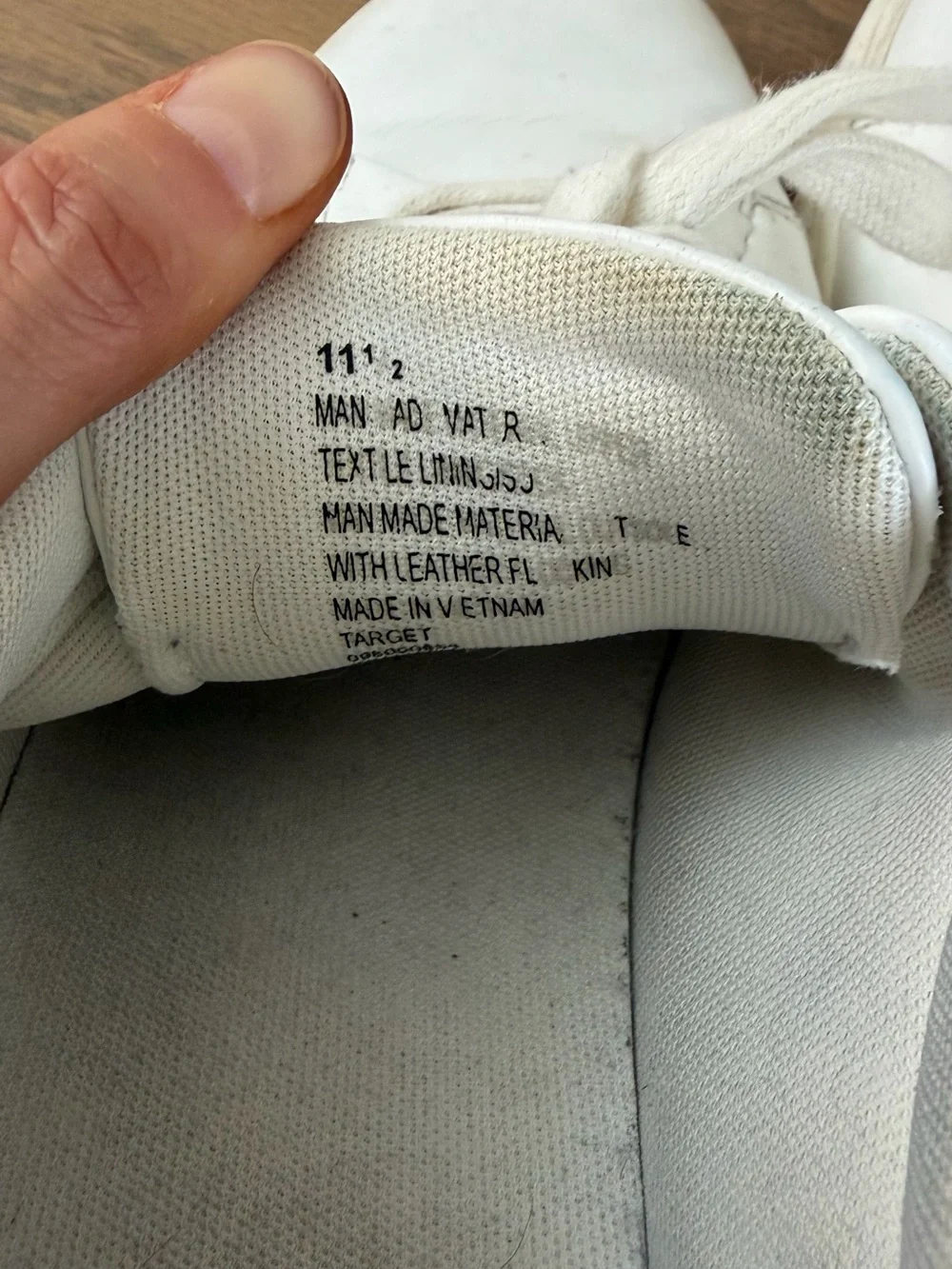 Target Men’s White Low-Top Sneakers | Size 11.5 | Classic Casual Shoes